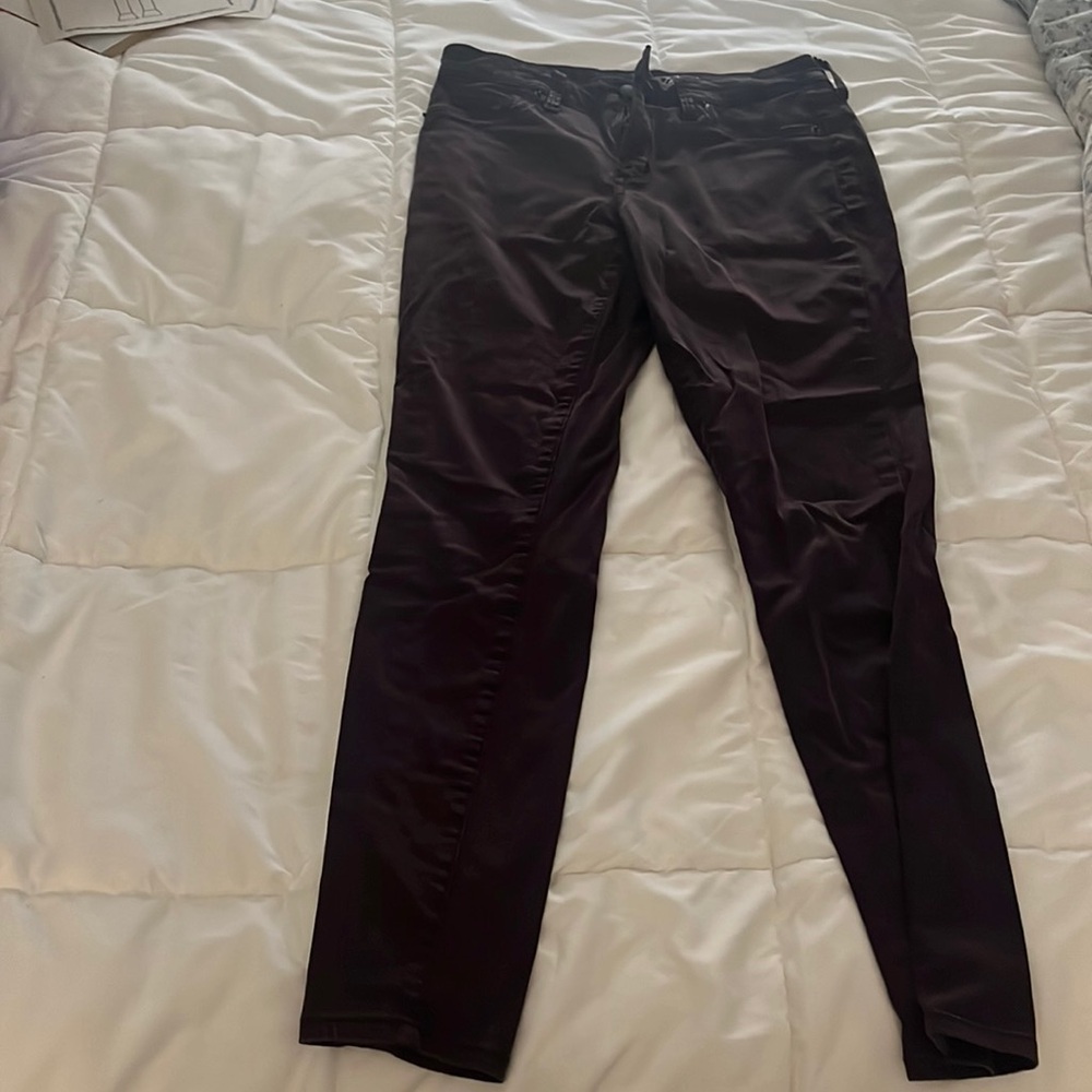 Skinny jeans, dark purple color